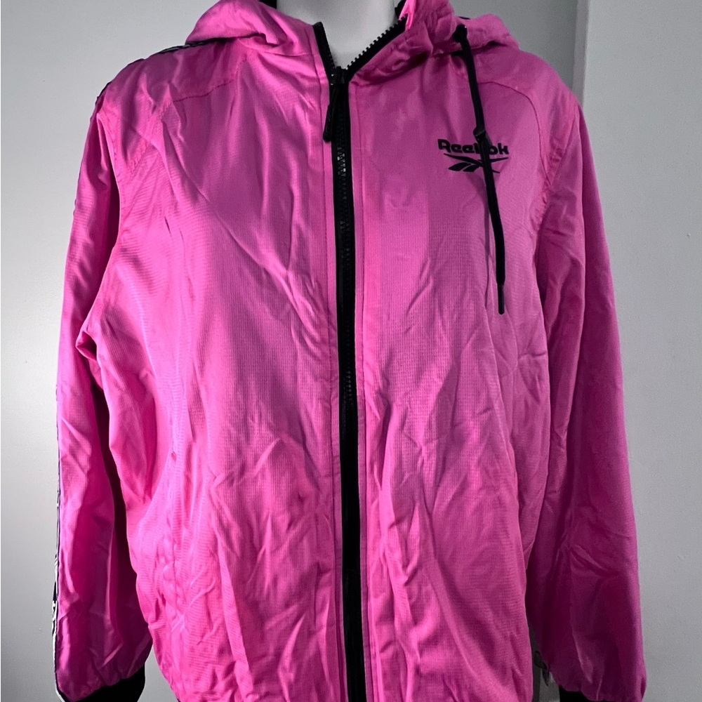 Reebok Pink Hooded Windbreaker - Picture 8 of 9